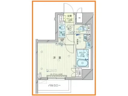 ルーブル南砂町(1K/4階)の間取り写真