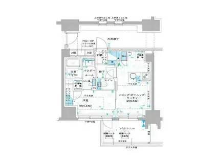 オーパスレジデンス中板橋(1LDK/8階)の間取り写真