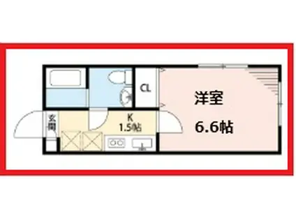 ベストステージスカイツリー(1K/1階)の間取り写真