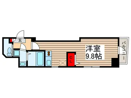 LA MAISON ONZE(ワンルーム/5階)の間取り写真