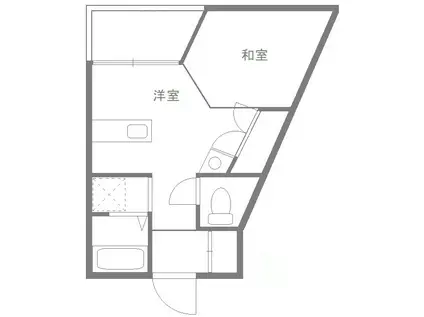 エクセレントクォーター(ワンルーム/3階)の間取り写真