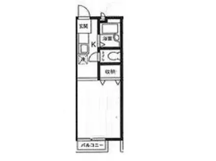 シティコープ光(1K/2階)の間取り写真