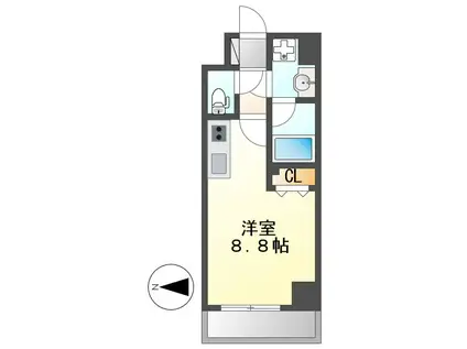 シェモア大須(ワンルーム/6階)の間取り写真