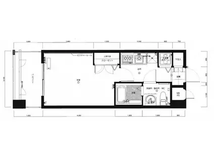 ピュアドームグランテージ博多(1K/10階)の間取り写真