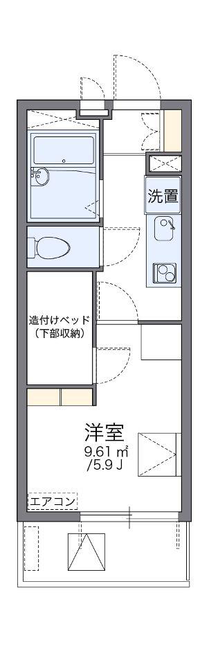 レオパレスWAO WAO(1K/4階)の間取り写真