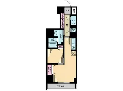 アーク銀座京橋(1DK/6階)の間取り写真