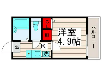 コンフォートレジデンス西新井(1K/3階)の間取り写真