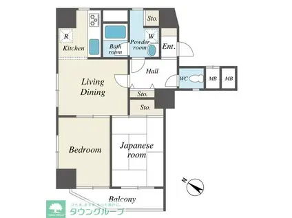 ベルフォーレ(3DK/1階)の間取り写真