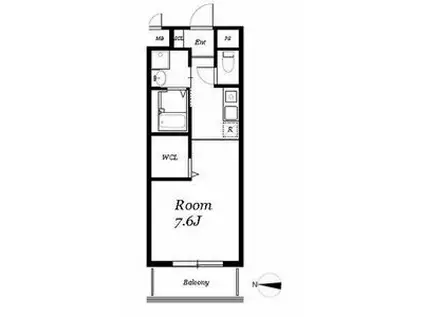 丸の内エンブルコート(1K/5階)の間取り写真