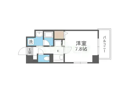 REXIA SHIN UMEDA DUO(1K/5階)の間取り写真