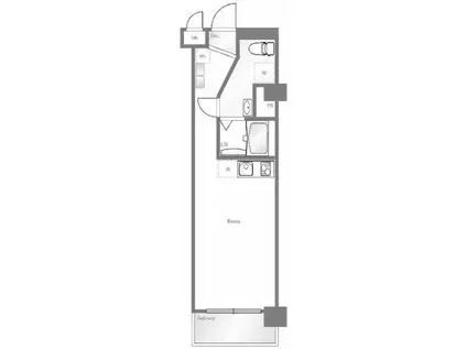 キャッスルマンション代官山(ワンルーム/4階)の間取り写真