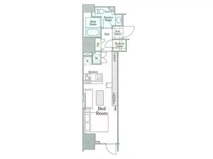 ロイジェントパークス四ツ谷(ワンルーム/7階)の間取り写真