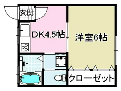 RENOVATION MIURA(1DK/1階)の間取り写真