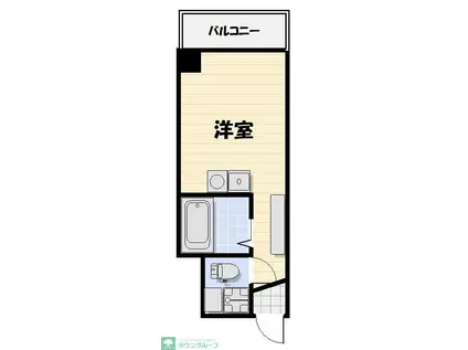 シティークレスト船橋(ワンルーム/2階)の間取り写真