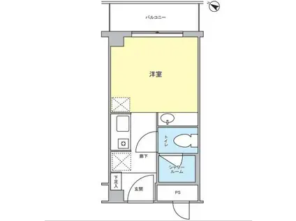 MENOCA MYOGADANI(ワンルーム/3階)の間取り写真