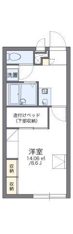レオパレスグラシューズK(1K/2階)の間取り写真