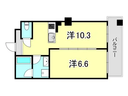 プリオーレリベルタ(1LDK/3階)の間取り写真