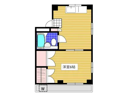 スザキハイツ(1DK/1階)の間取り写真