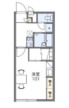 レオパレス2004(1K/2階)の間取り写真