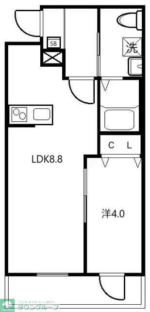 アクアステージ(1LDK/3階)の間取り写真