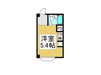 アゼリアガーデン(ワンルーム/1階)の間取り写真