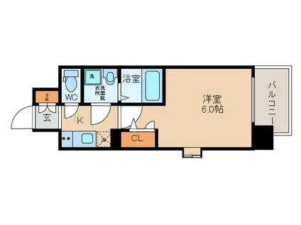 エスリード新大阪グランファースト(1K/3階)の間取り写真