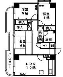 シェニートモンチーク武蔵関(3LDK/8階)の間取り写真