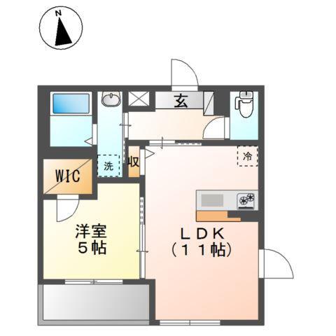 西早稲田2丁目マンション工事(1LDK/2階)の間取り写真