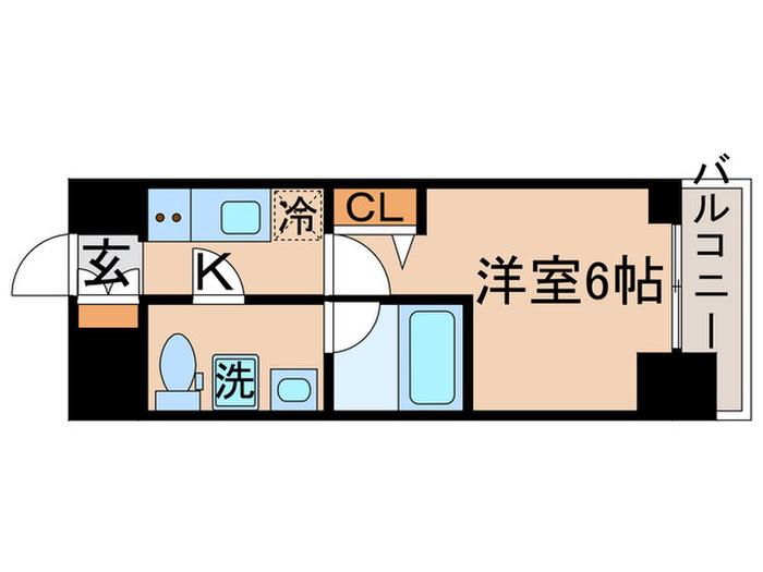 GRANPASEO金町(1K/7階)の間取り写真