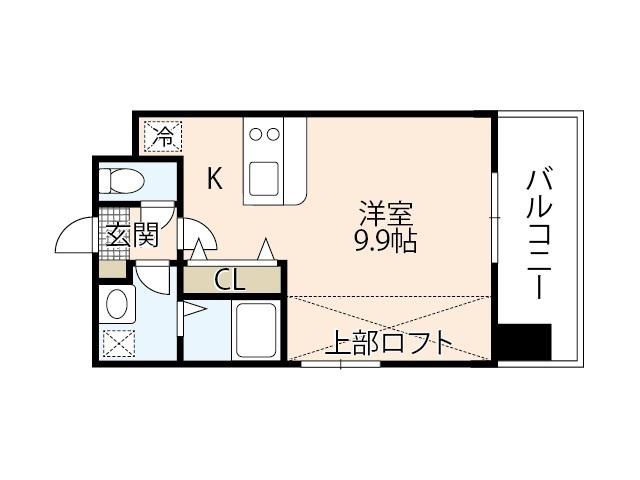 GRANXIA井口(ワンルーム/8階)の間取り写真