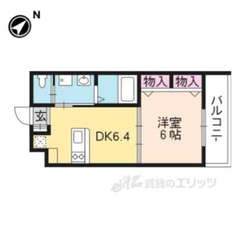 アイシス(1DK/3階)の間取り写真