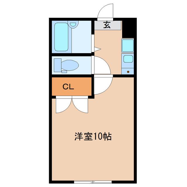多賀城イーストA棟(1K/1階)の間取り写真