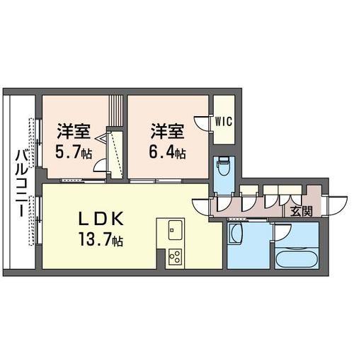 YS/HOUSE(2LDK/1階)の間取り写真