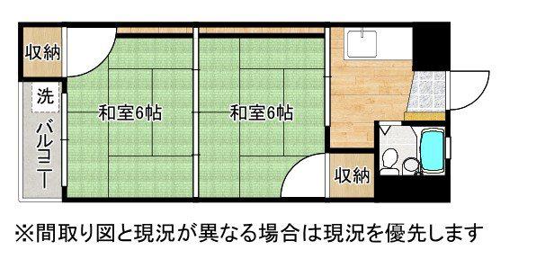 ハイムシャルマン(2K/3階)の間取り写真
