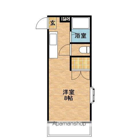 プリモール紫原(ワンルーム/4階)の間取り写真