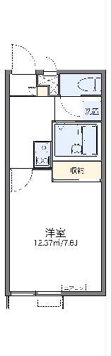 レオパレスエクレールII(1K/2階)の間取り写真