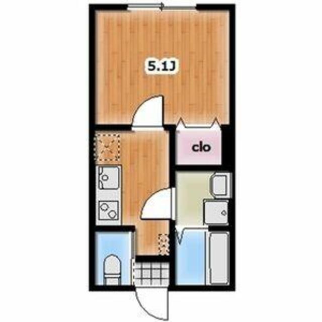 MAISON PEAKS(1K/3階)の間取り写真