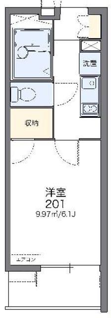 レオパレス四谷II(1K/3階)の間取り写真
