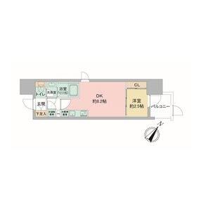 セレニテ神戸駅前アリエ(1LDK/9階)の間取り写真