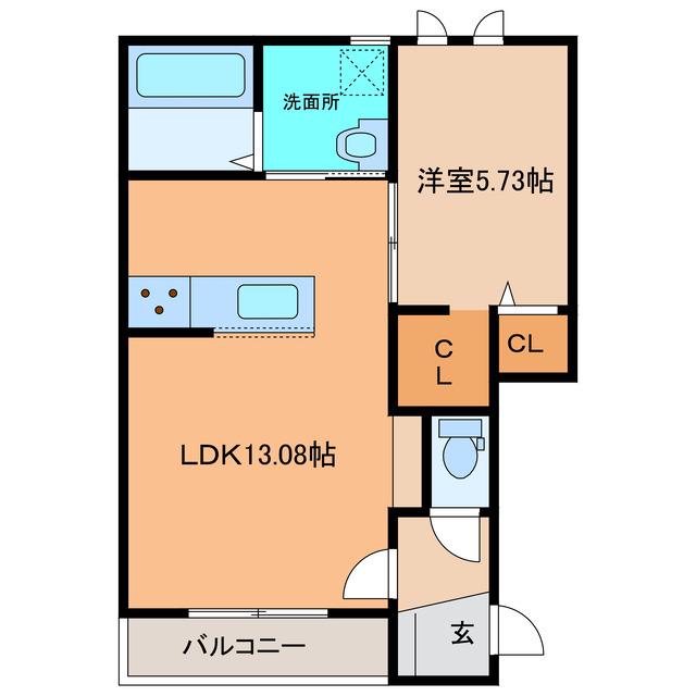 M CUBEII(1LDK/3階)の間取り写真