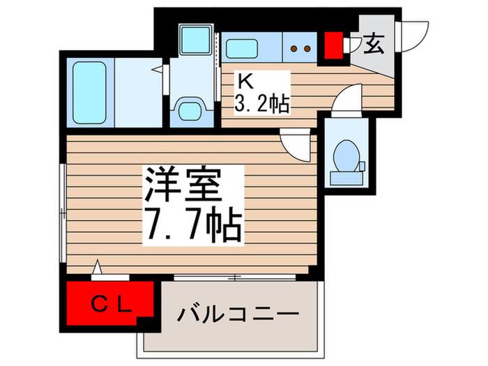 JUNK LAND(1K/3階)の間取り写真