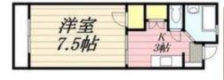 OAK VILLA 久留米(1K/2階)の間取り写真