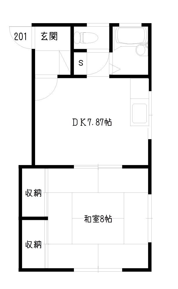 SEIFUSO(1DK/2階)の間取り写真