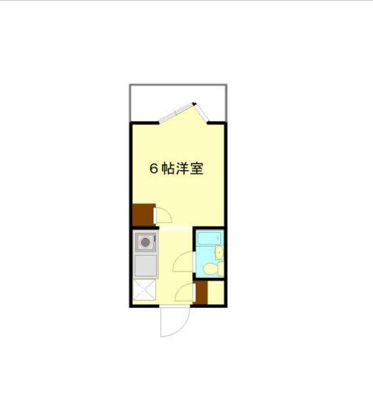ダイホープラザ相模原II(ワンルーム/3階)の間取り写真