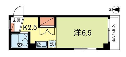 プラネット(1K/4階)の間取り写真