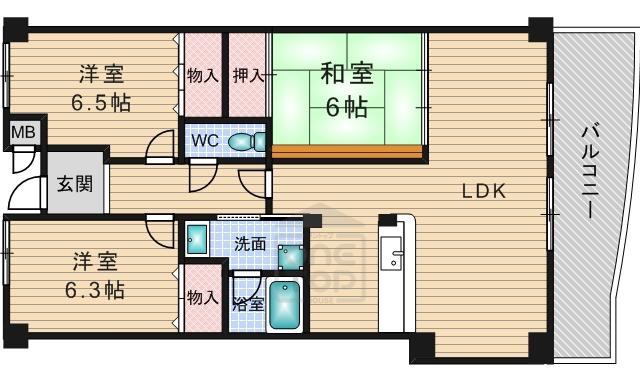 セレッソ(3LDK/3階)の間取り写真