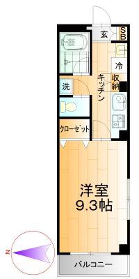 ＪＲ横須賀線 新川崎駅 徒歩23分 3階建 築25年(1K/3階)の間取り写真