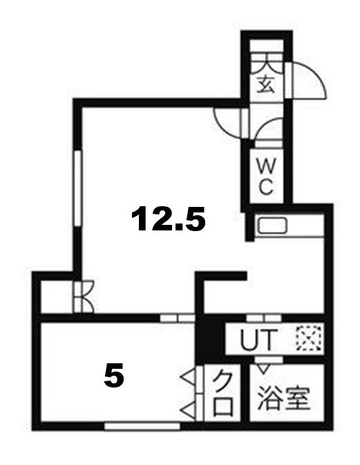 アルフォート(1LDK/1階)の間取り写真
