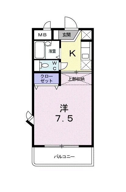 GRACEONE(1K/3階)の間取り写真