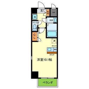 ONLYONE塚本(ワンルーム/8階)の間取り写真